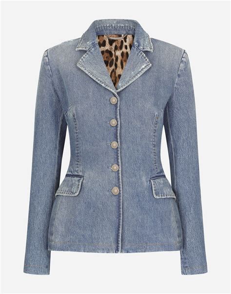 dolce gabbana jacket womens denim|Denim Dolce jacket in Multicolor for Women .